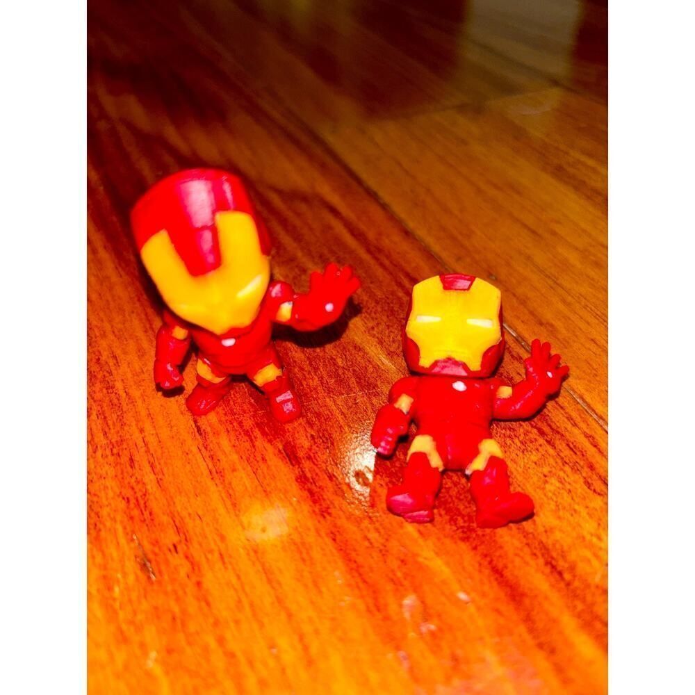 Chibi Iron Man Mini Figures Pack of 10 | Party Favors, Cake Toppers, Gifts